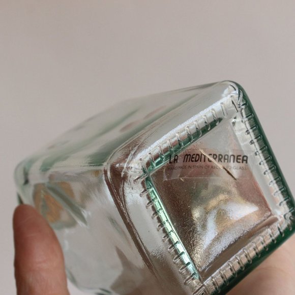 Vintage Glass Bottle With Cork, 8 Ounce, Reycled Spanish Glass, One - Picture 4 of 8